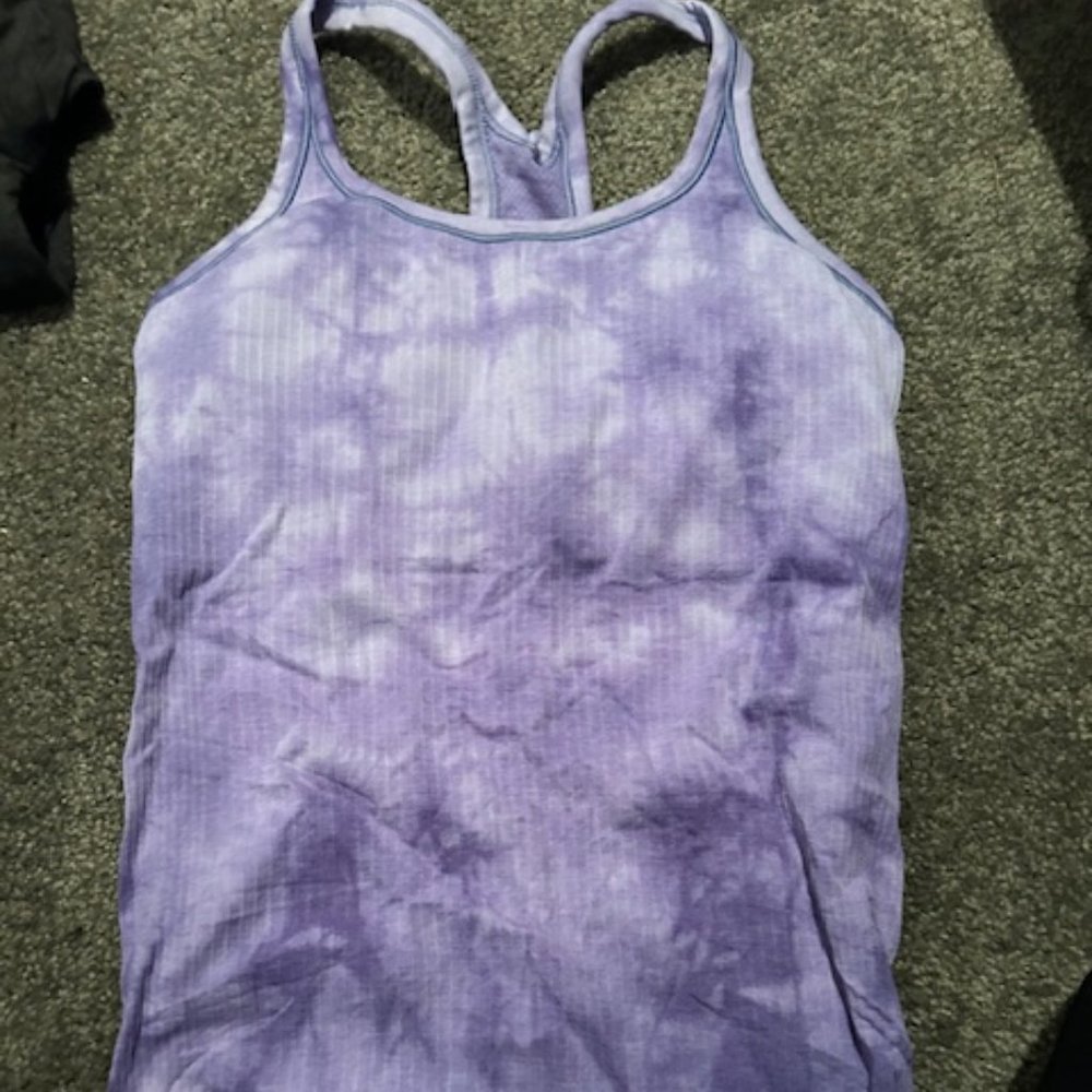 Lululemon purple tie dye racerback tank